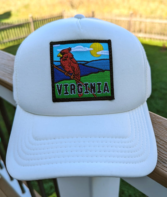 Virginia Cardinal Patch Foam Trucker Hat