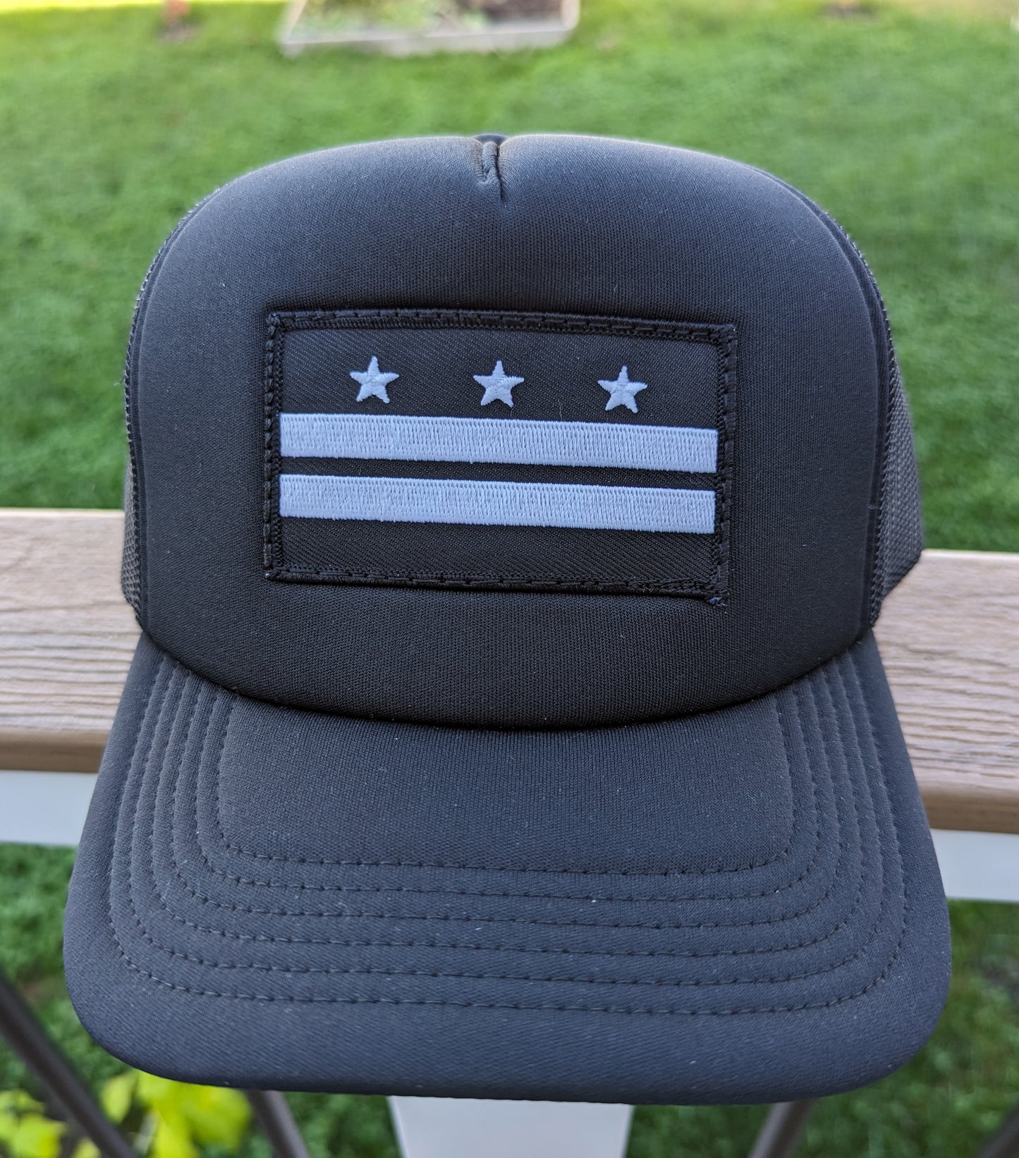 Washington DC Flag - Glow in the Dark Foam Trucker Hat