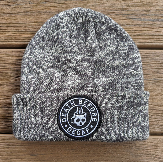 Death Before Decaf Coffee Beanie Winter Hat Skull Cap