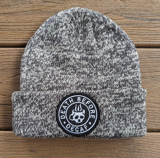 Death Before Decaf Coffee Beanie Winter Hat Skull Cap