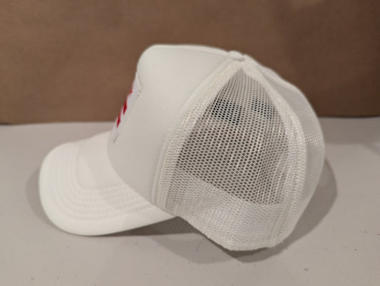 Washington DC Flag Foam Patch Hat - White