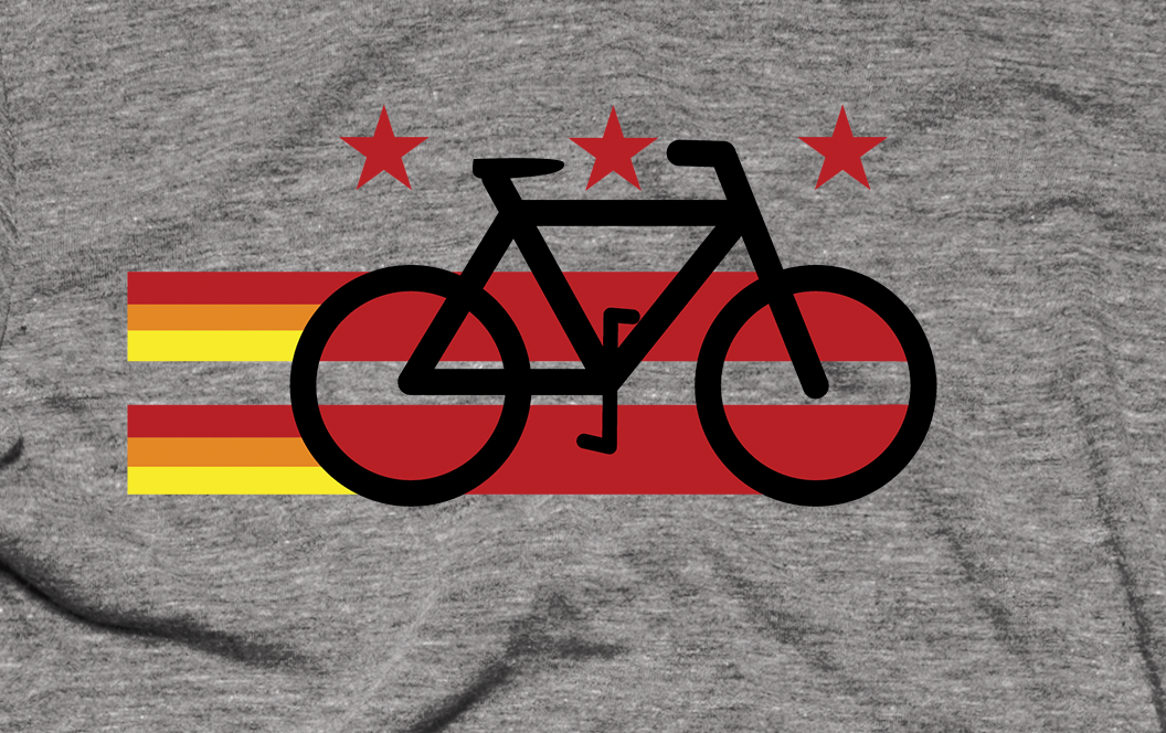 Washington DC Bike Flag Shirt