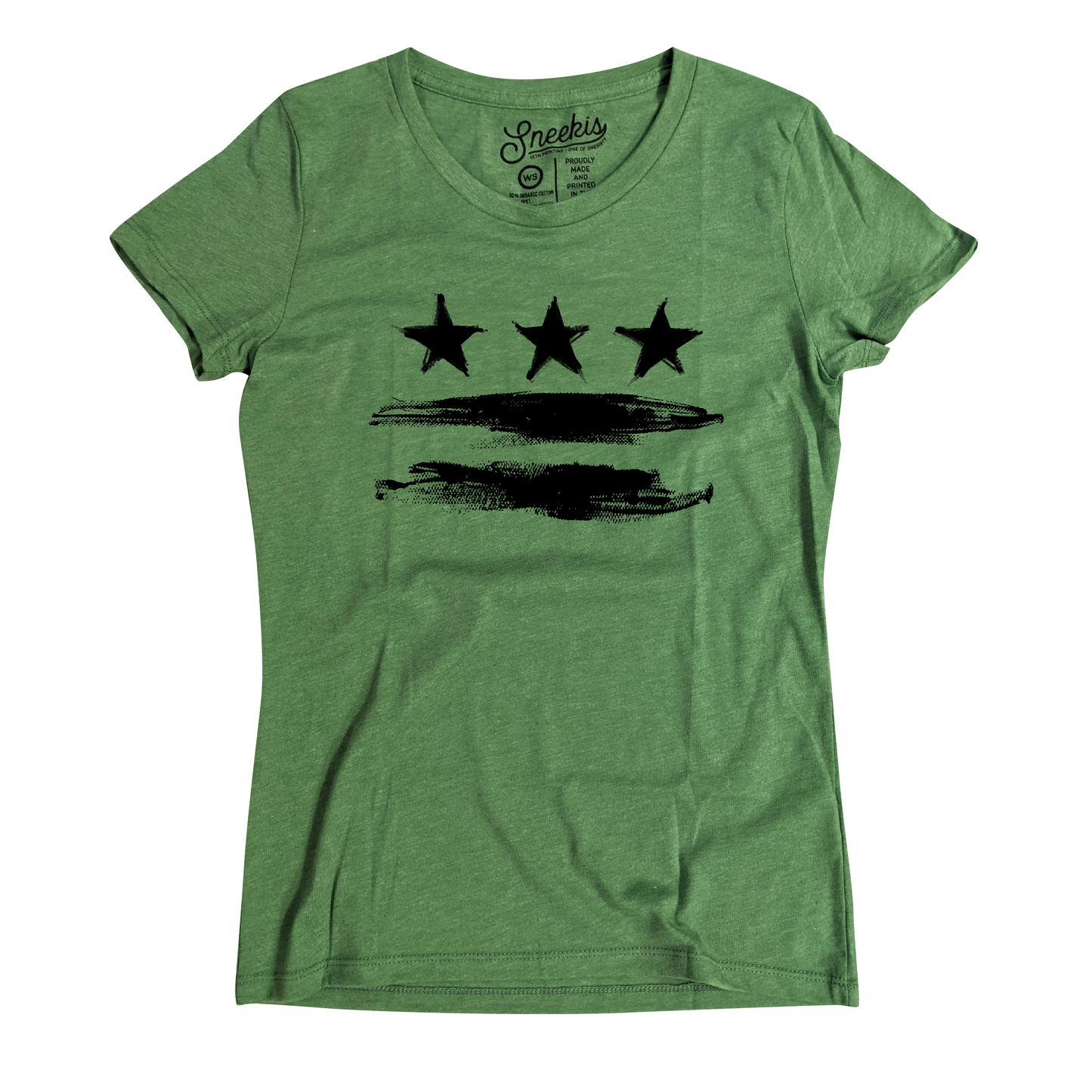 DC FLAG - Washington DC Shirt - Kiwi Green