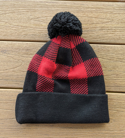 Washington DC Flag Pom Plaid Winter Hat