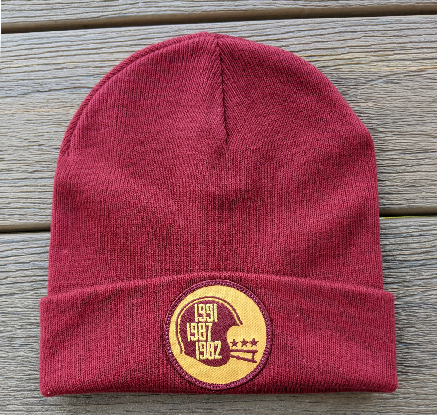 Washington DC Glory Years Light-weight Beanie Hat - Burgundy
