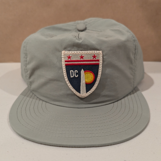Washington DC Monument Surf Patch Hat Grey
