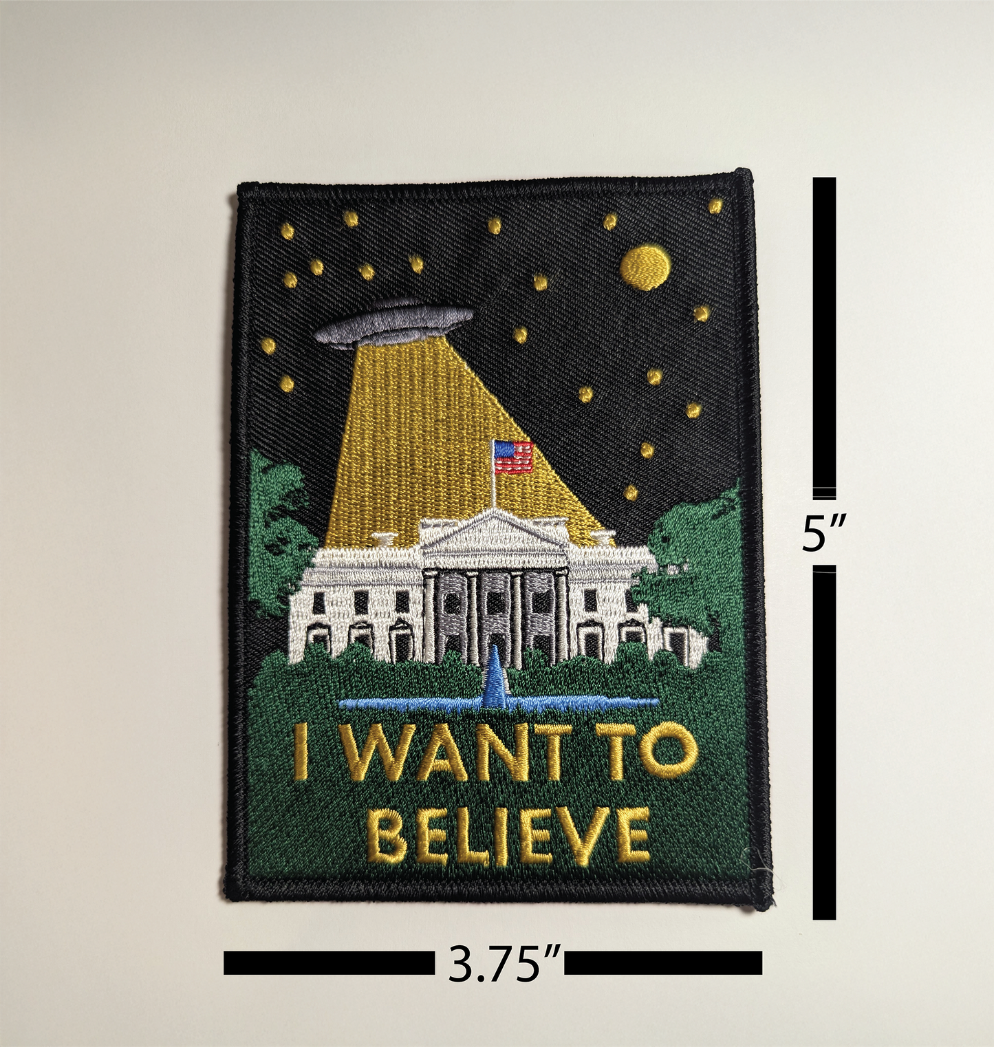 I Want to Believe White House Patch - Large
