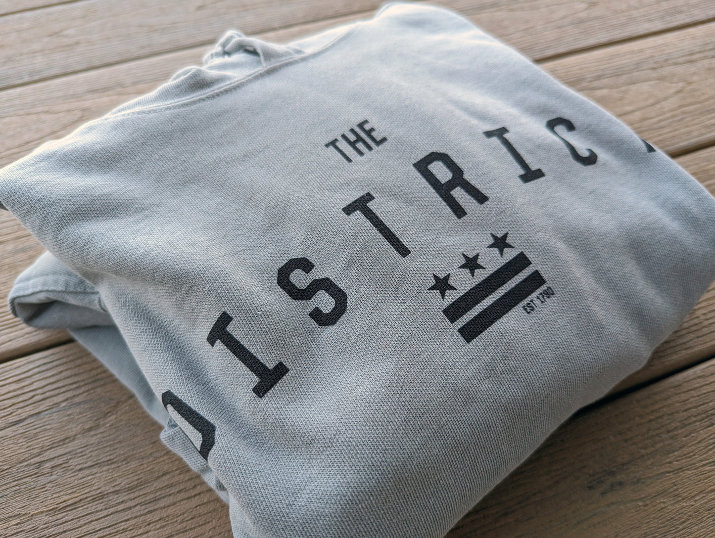 The District - Heavy Weight Hoodie Sweatshirt Grey