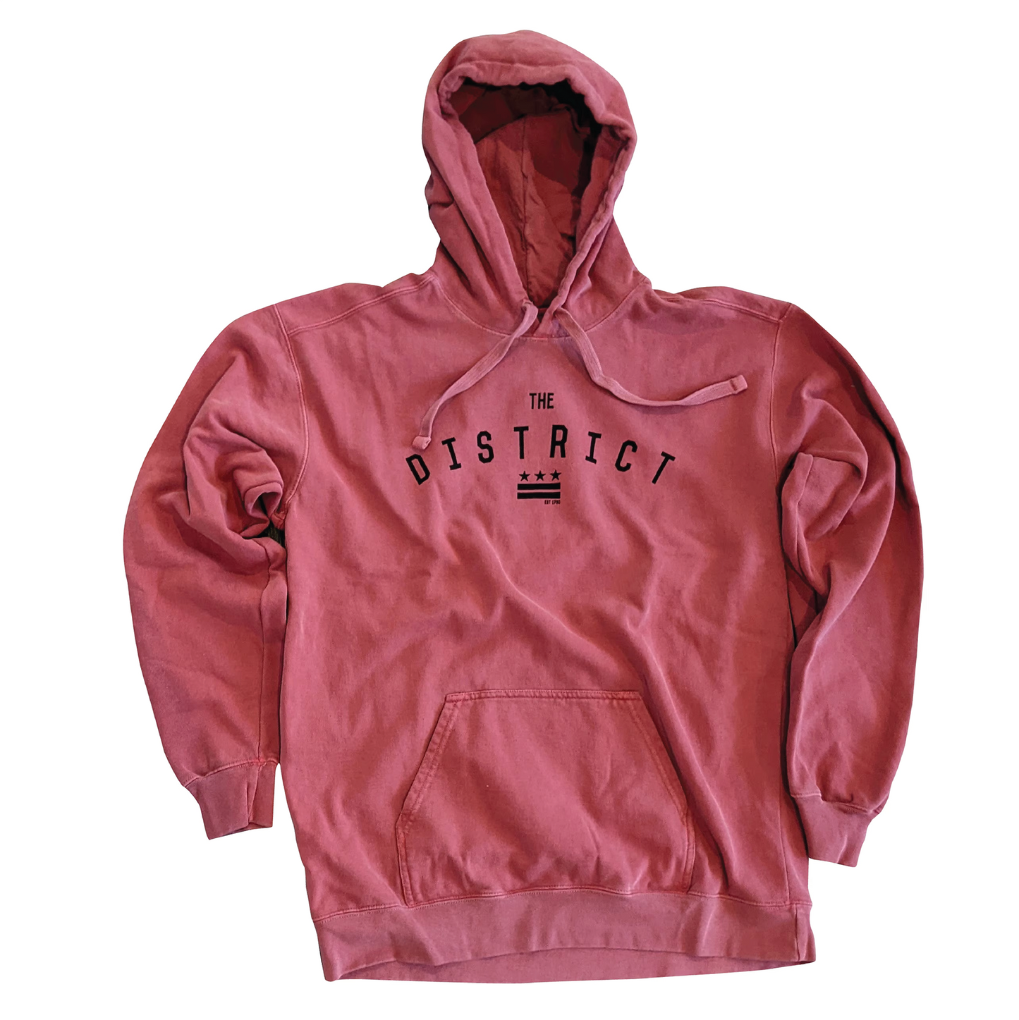 The District - Heavy Weight Hoodie Sweatshirt Red