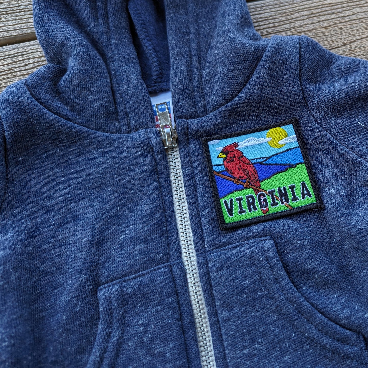 Virginia Cardinal Zip Hoodie - Baby Sizes - Size 3M-24M