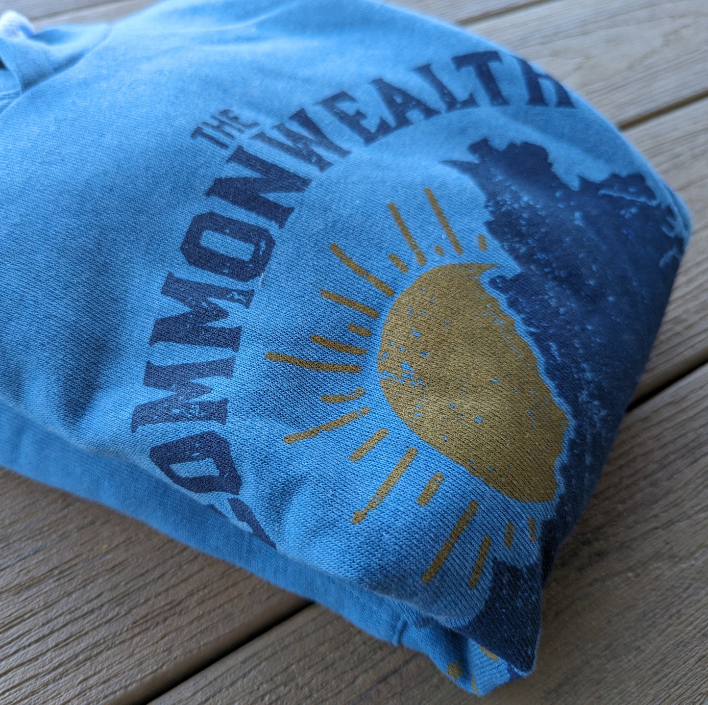 The Commonwealth of Virginia Hoodie Sweatshirt - Teal Blue