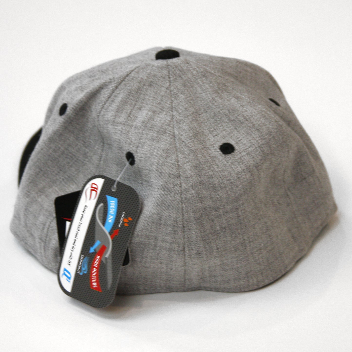 Washington DC "The District" Grey Fitted Flat Brim Hat