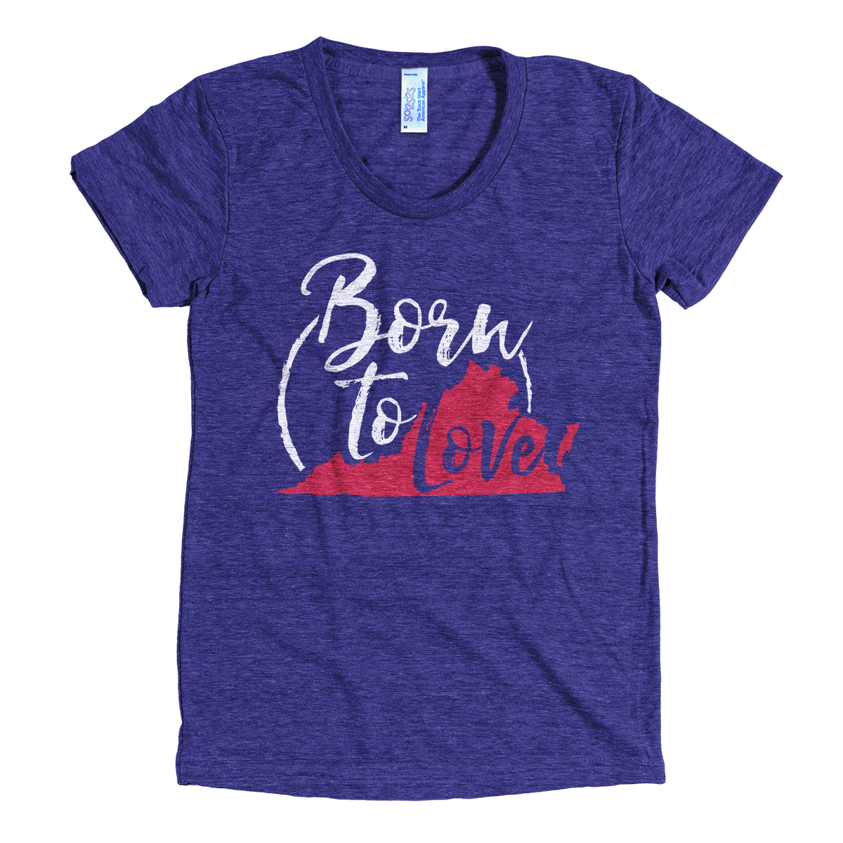 Virginia Born to Love T-Shirt (Indigo)