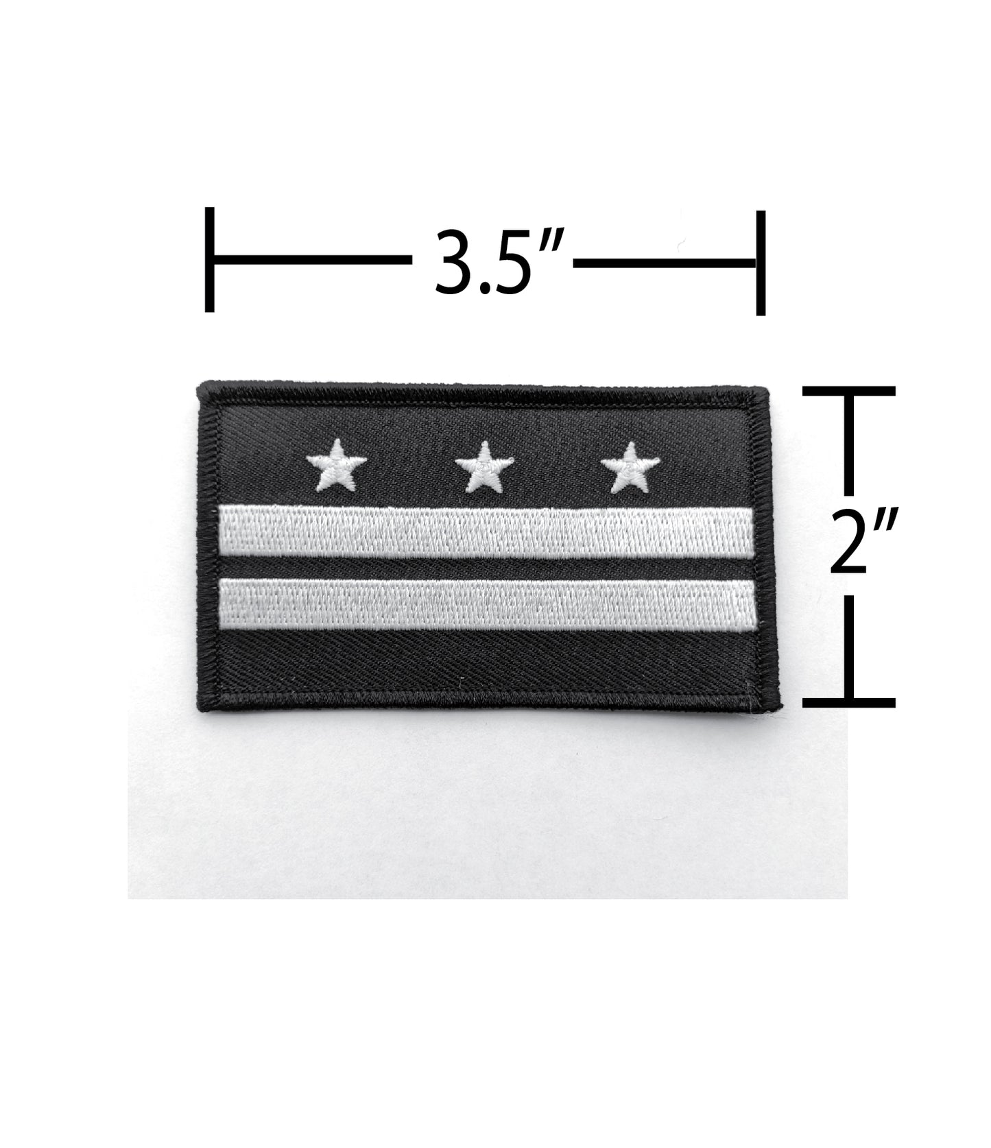 Washington DC Flag Patch Glow In The Dark Version