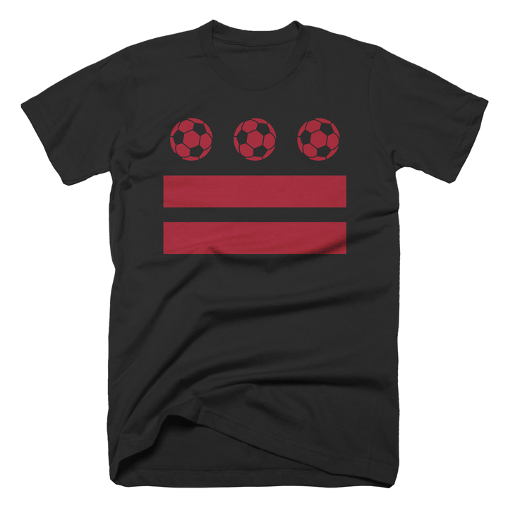 Washington DC Soccer Flag T-shirt