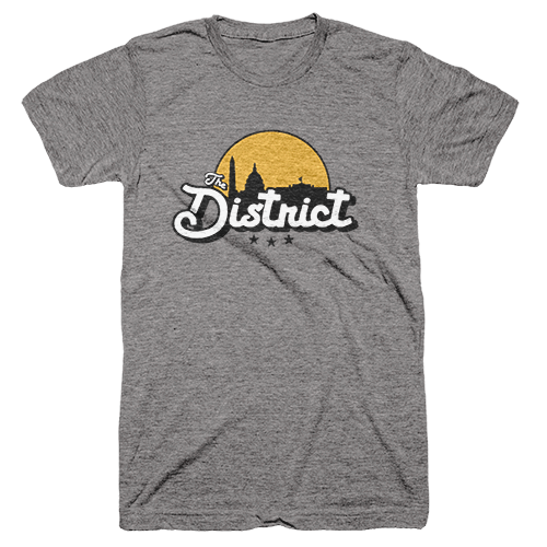 Washington DC skyline tee shirt