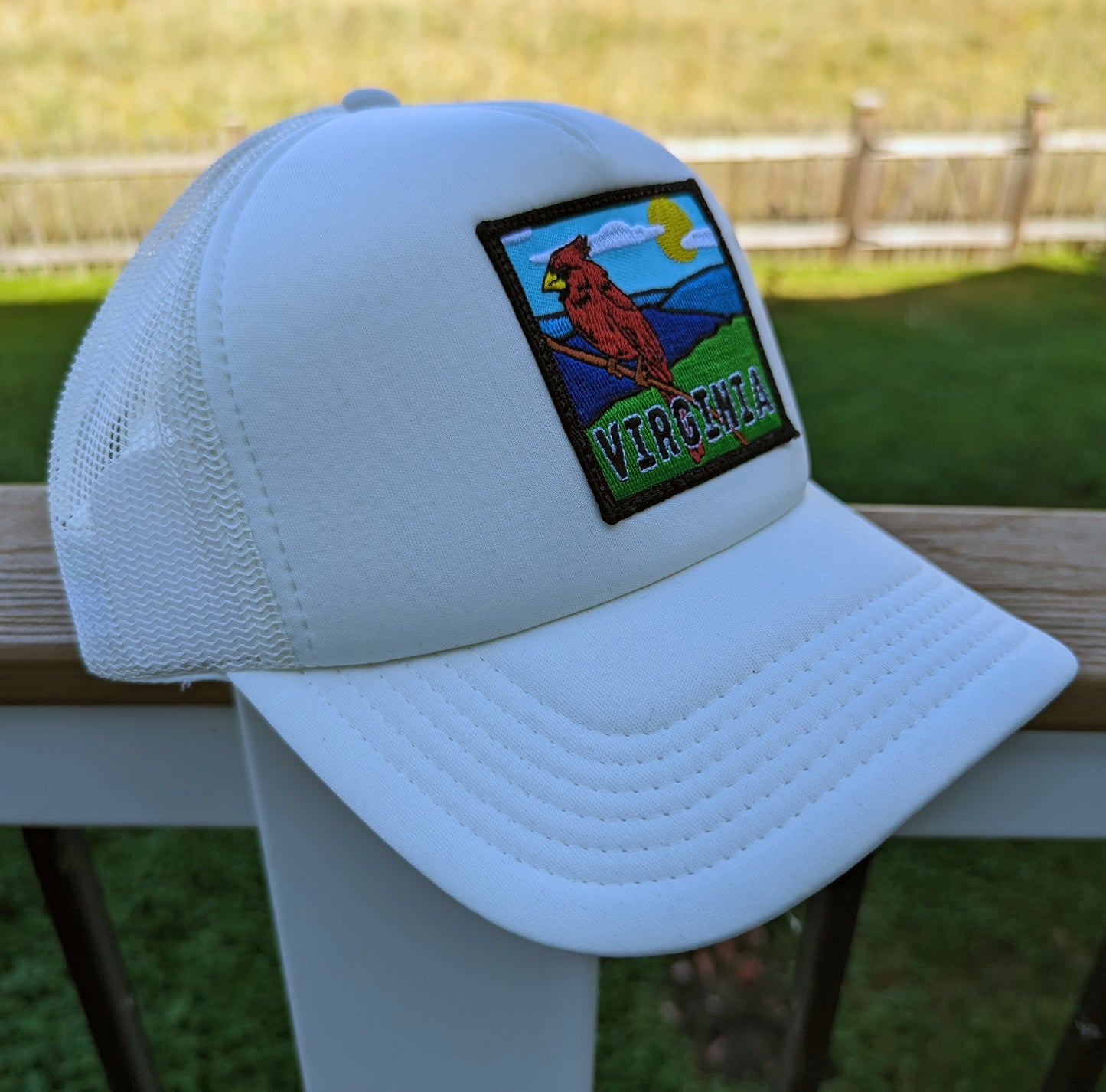 Virginia Cardinal Patch Foam Trucker Hat