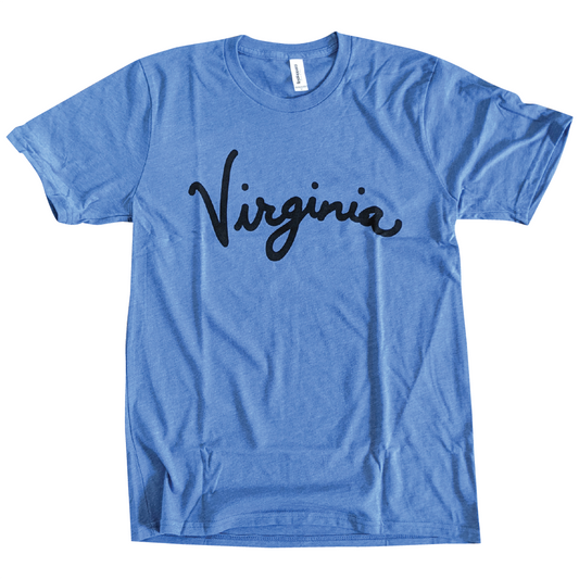 Virginia Script Shirt - Blue