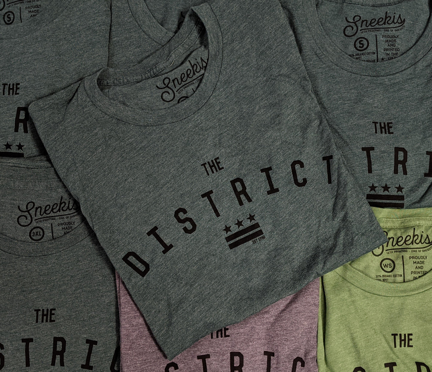 The District - Washington DC Shirt - Pine Green