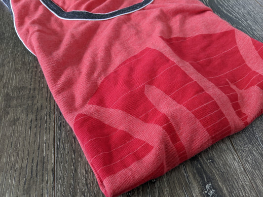 Basketball Tank Top - Red on Red