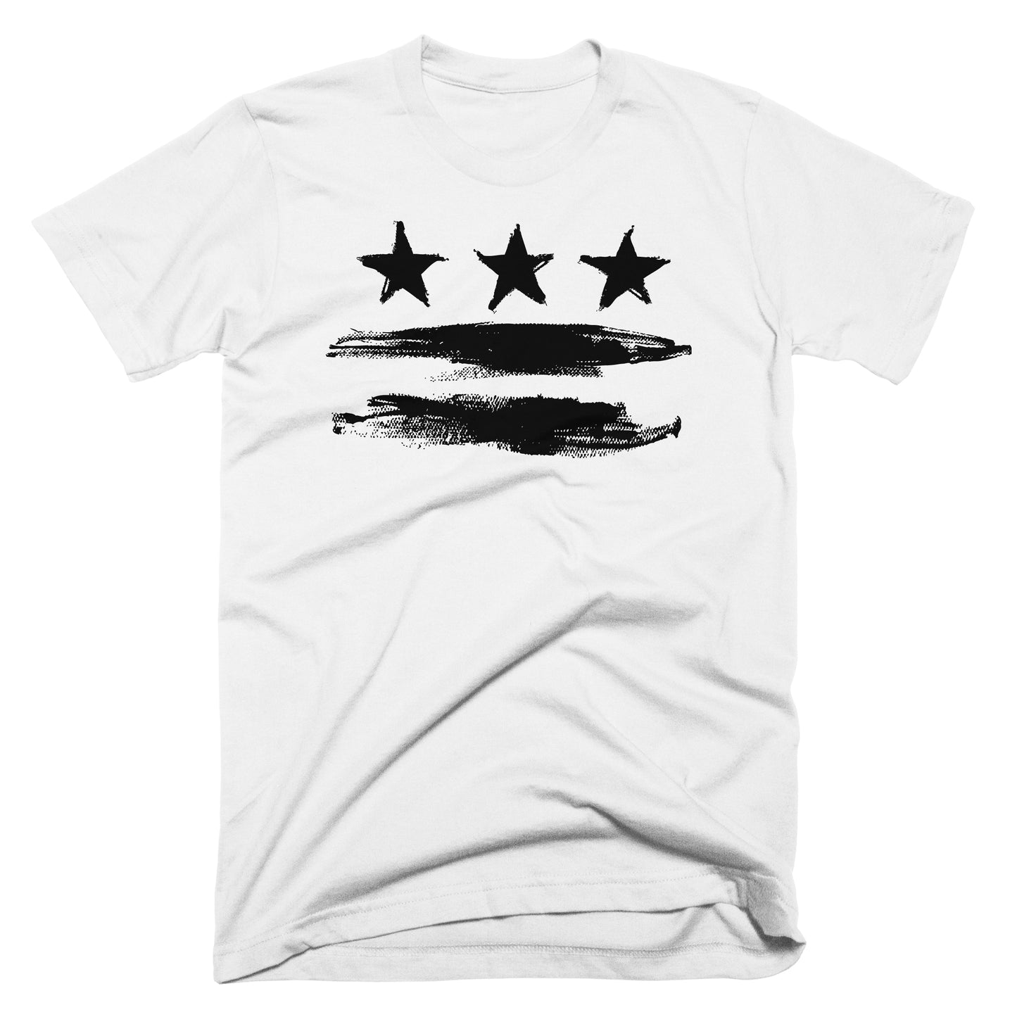 Black and White DC Flag T-shirt