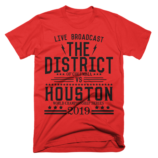 Washington DC - The District vs Houston T-shirt - Limited Print
