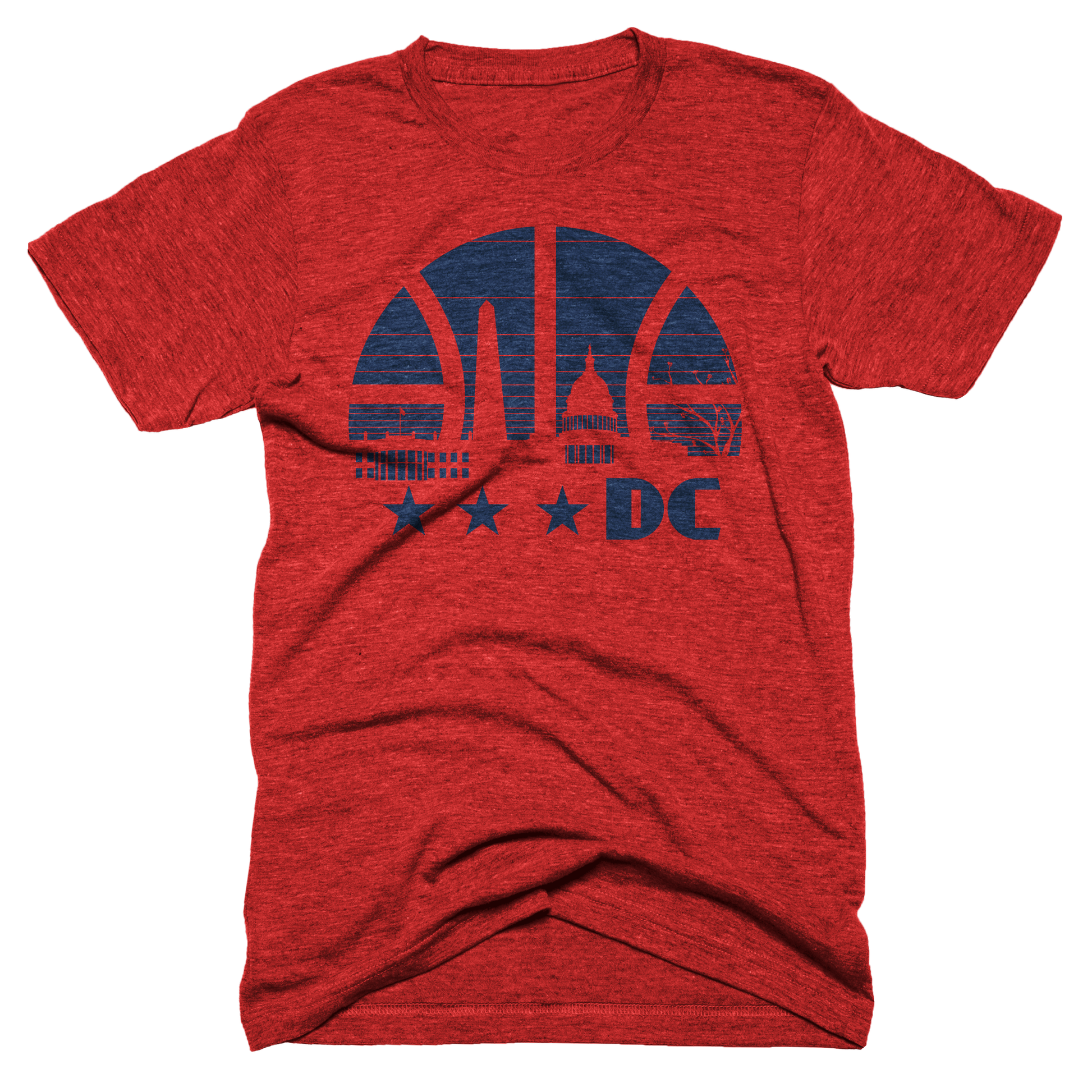 Washington DC basketball skyline shirt