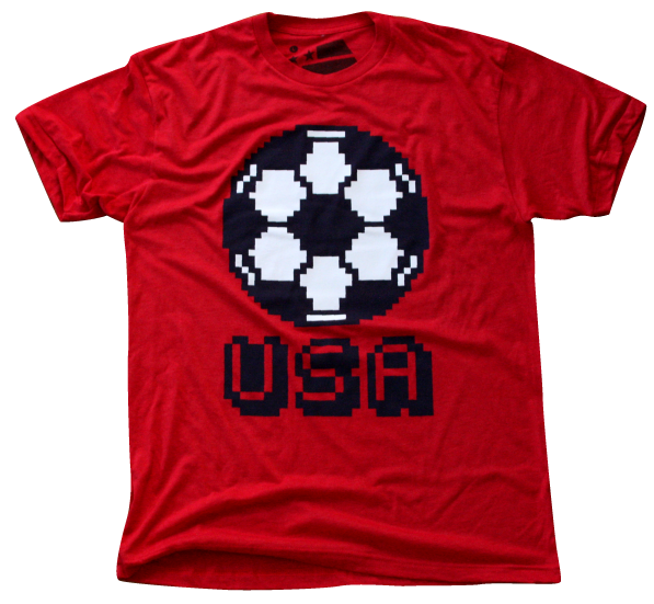 USA Pixel soccer shirt