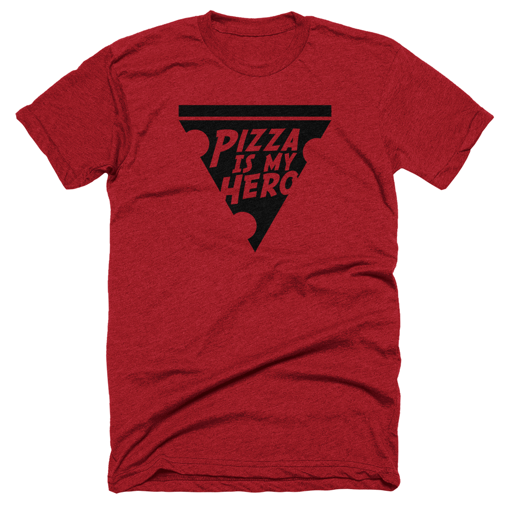 Pizza Is My Hero T-shirt (Red)