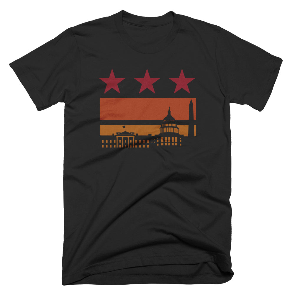 Washington DC Sunset Flag Shirt