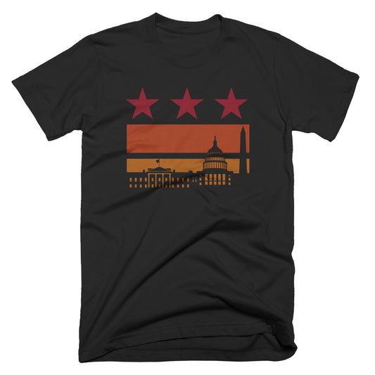 Washington DC Sunset Flag Shirt