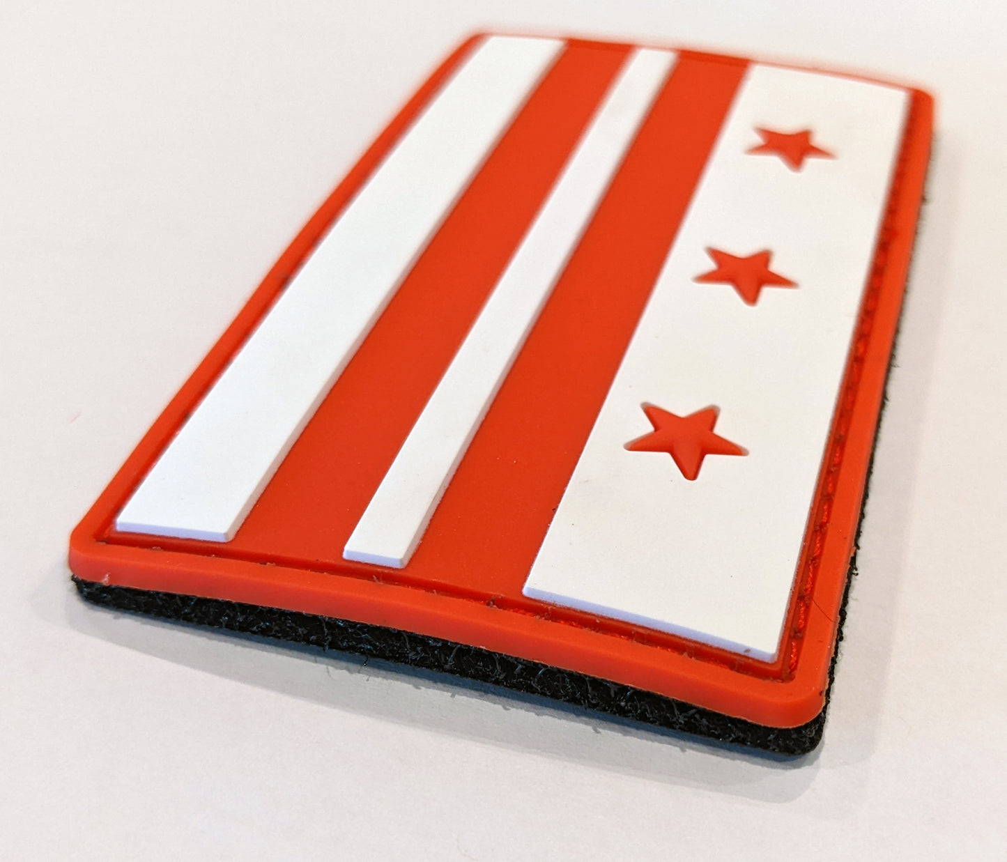 Washington DC PVC Rubber 3D patch - Hook and Loop Fastener