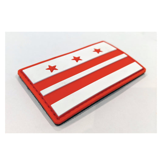 Washington DC PVC Rubber 3D patch - Hook and Loop Fastener
