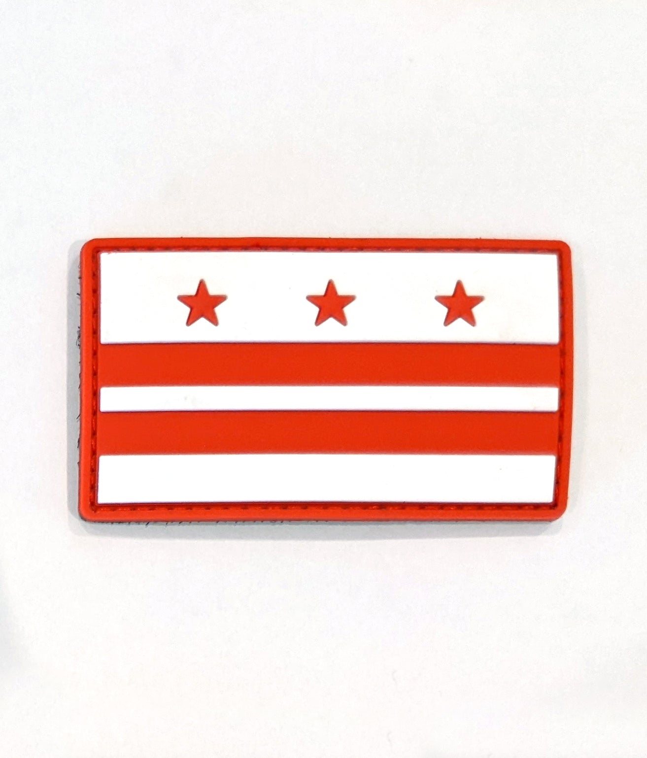 Washington DC PVC Rubber 3D patch - Hook and Loop Fastener