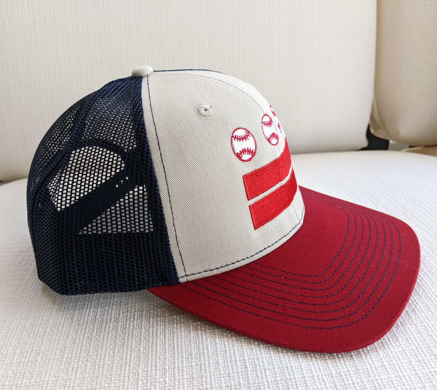 Washington DC Baseball Flag Snapback Hat