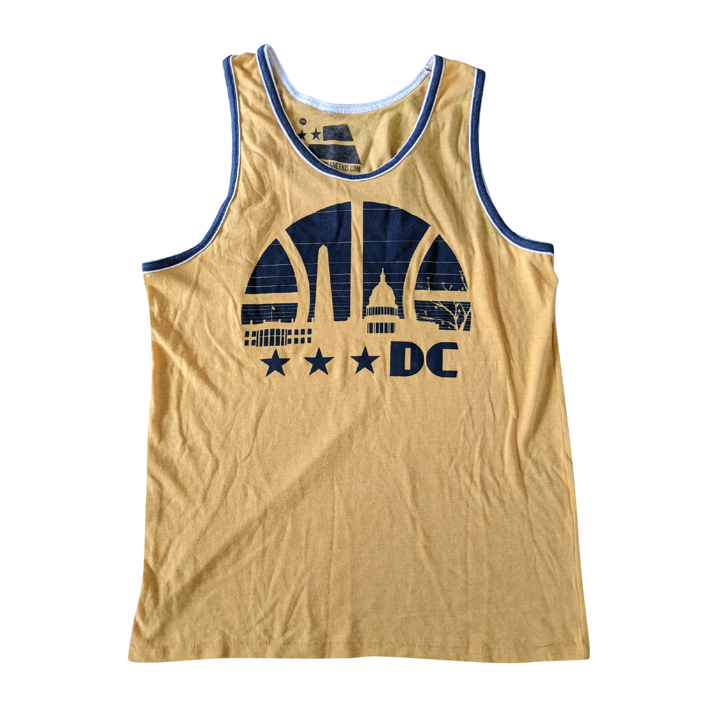 DC Basketball Tank Top - Gold and Navy